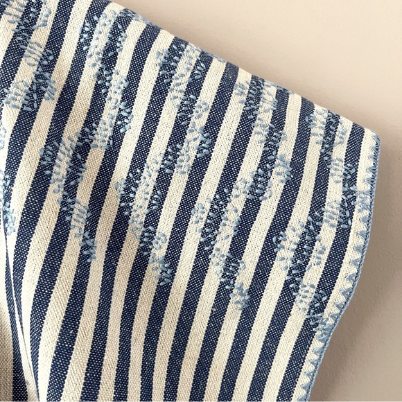 Tuckernuck Blue Stripe Mini Sullivan Embroidered Canvas Caftan Ladies medium - Picture 6 of 8